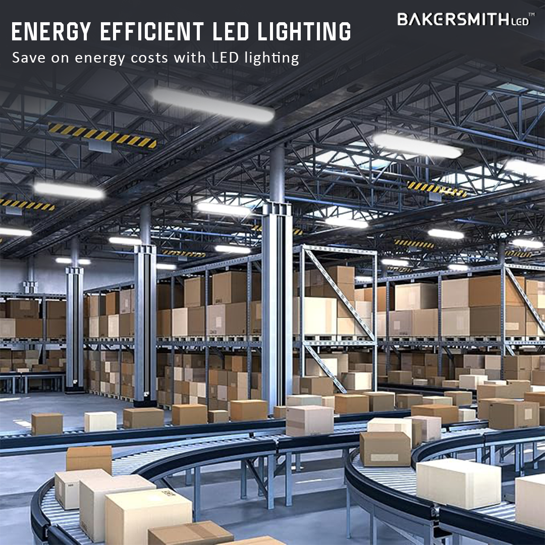 Bakersmith LED Vapor Proof Parking Garage Light Fixture, 4ft LED Shop Light, 60W 6400 Lumens, 4000K Neutral White, Durable Indoor/Outdoor Commercial Light for Garage, Workshop & Warehouse