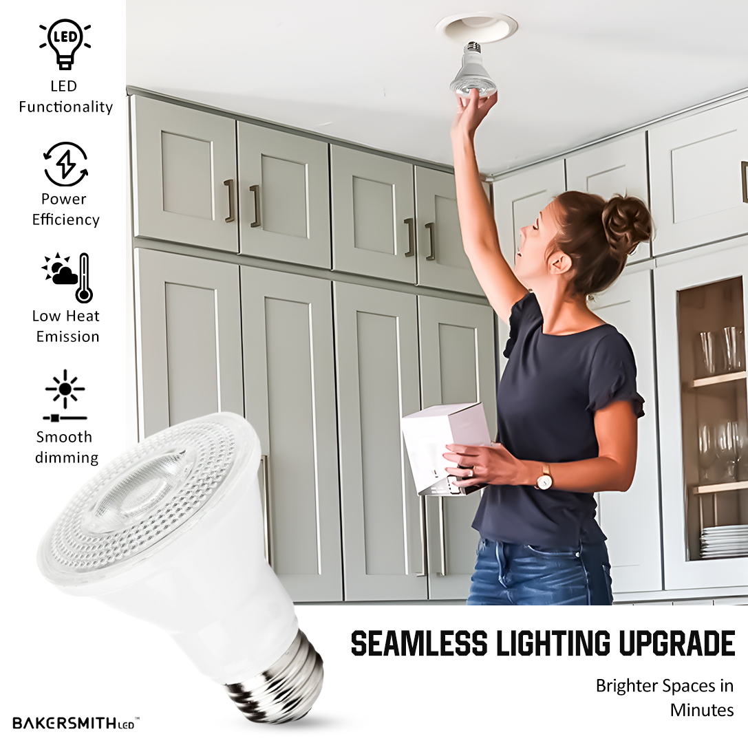 Bakersmith LED Vapor Proof Parking Garage Light Fixture, 4ft LED Shop Light, 60W 6400 Lumens, 4000K Neutral White, Durable Indoor/Outdoor Commercial Light for Garage, Workshop & Warehouse
